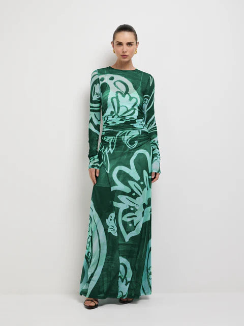 EDEN PAISLEY MAXI DRESS