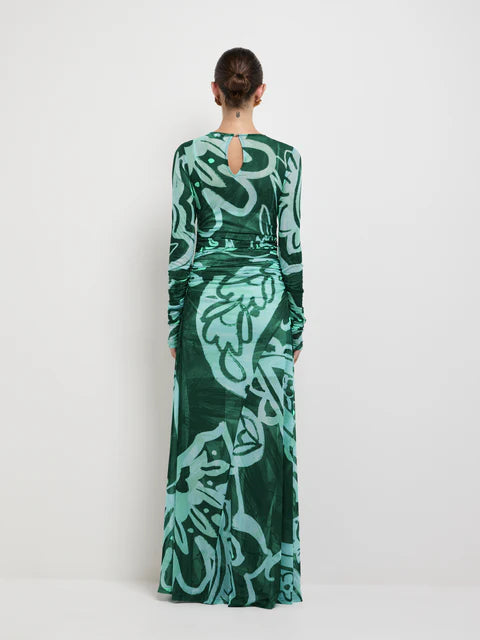 EDEN PAISLEY MAXI DRESS